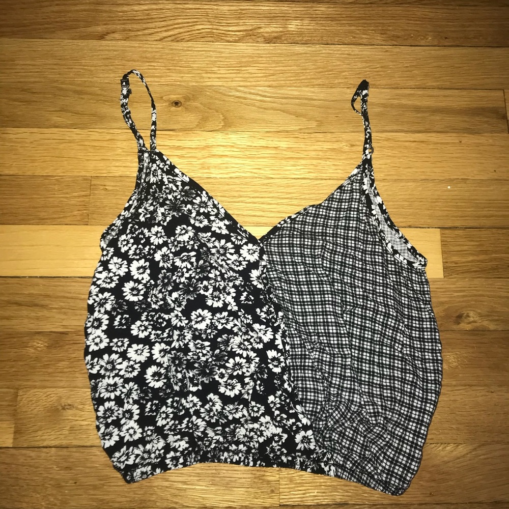 Black and white cropped top.